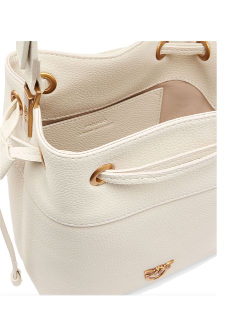 Borsa Pinko Secchiello mini bianca oro tracolla PINKO | Borse | 104303 A29QZ14Q